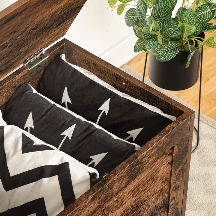 Truhen, Sitzbank mit Stauraum, Spielzeugtruhe mit Deckel, Schuhbank, Sitztruhe, Aufbewahrungstruhe, Robust, Sicherheitsscharniere, Schlafzimmer