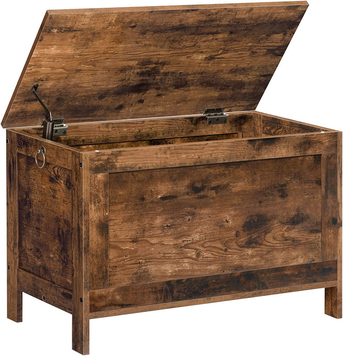 Truhen, Sitzbank mit Stauraum, Spielzeugtruhe mit Deckel, Schuhbank, Sitztruhe, Aufbewahrungstruhe, Robust, Sicherheitsscharniere, Schlafzimmer
