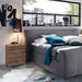 Universal Nachttisch in Wildeiche Optik - Moderner Nachtschrank mit drei Schubladen für Ihr Boxspringbett - 46 x 61 x 42 cm