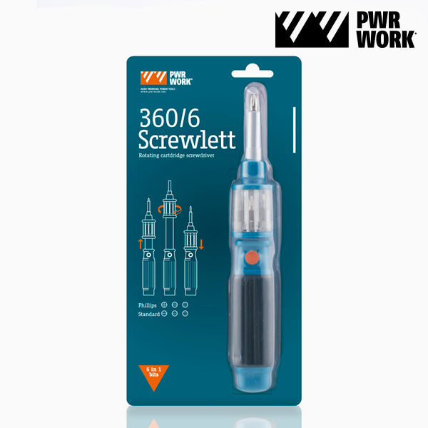 Screwlett 360/6 Schraubendreher mit Aufsätzen
