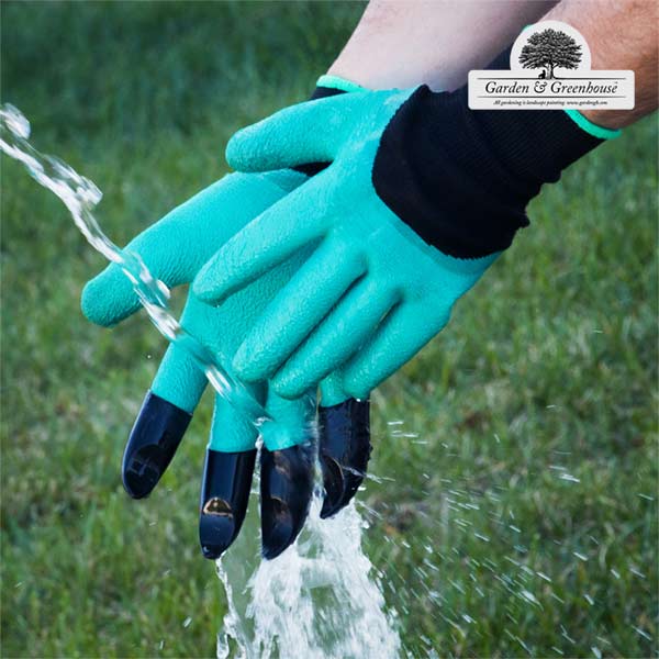 Garden & Greenhouse Gartenhandschuhe mit 4 Krallen zum Graben