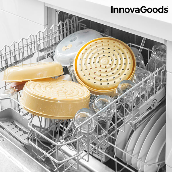InnovaGoods Doppel Dampfgarer für die Mikrowelle