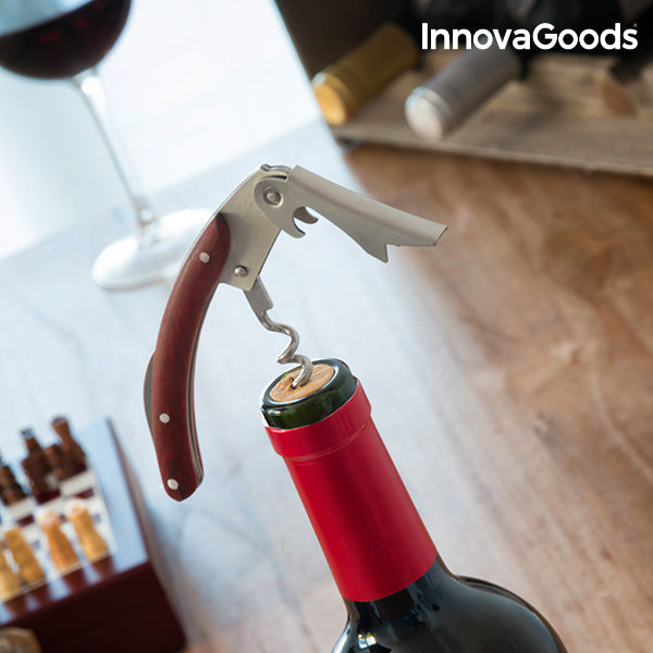 InnovaGoods Weinzubehörset mit Schachspiel (37 Stück)