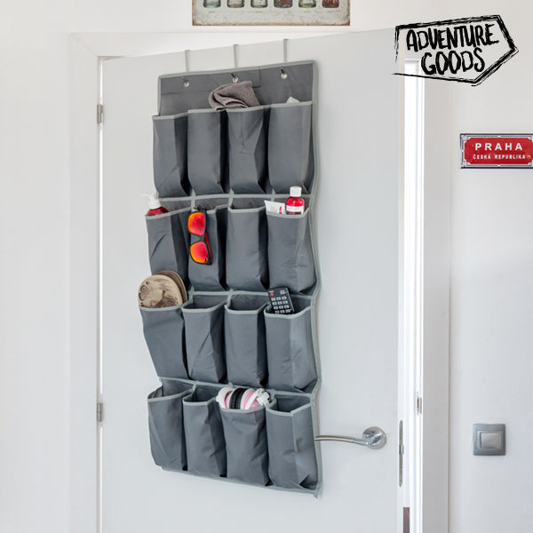 Adventure Goods Wandorganiser mit Taschen (16 Taschen)
