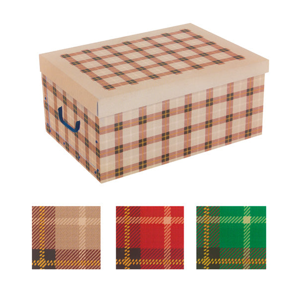 Oh My Home Bilder Aufbewahrungsbox aus Pappe mit Deckel & Griffen