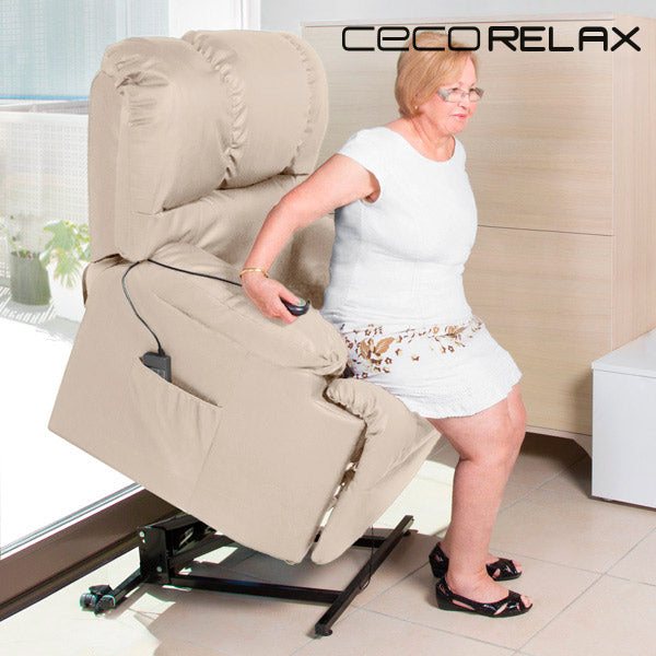 Massagesessel mit Hebefunktion Cecotec Beige (Refurbished A+)