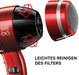 Valera Swiss Power4ever professioneller Ionen-Haartrockner, langlebig und leistungsstark, digitaler Motor, 2400 Watt, rot, 1 Stück