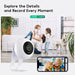 Video Babyphone mit Kamera und Audio, Winees 1080P Babyphone Nachtsicht, Baby Monitor mit 2 Wege Audio,WLAN Kamera mit App