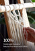 Wandregal Holz Regal Wand Boho Deko Hängeregal Makramee Wanddeko Balkon Badezimmer Wohnzimmer Handgewebte Schweberegal