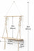 Wandregal Holz Regal Wand Boho Deko Hängeregal Makramee Wanddeko Balkon Badezimmer Wohnzimmer Handgewebte Schweberegal