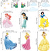 Wandtattoo Prinzessin Kinderzimmer Mädchen Wandsticker Wandaufkleber Entfernbarer Wanddekoration für Babyzimmer Wohnzimmer Schlafzimmer