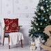 Weihnachten Kissenbezug 4 Pack,Winter dekokissen,Dekor Kissenhülle, Kissenbezug Weihnachten 45x45,kissenhülle Home bunt, Leinen Dekokissen