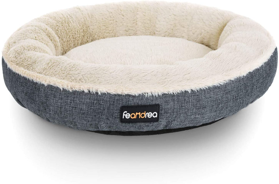 Hundebett, Hundekorb, Katzenbett, Donut, Ø 65 cm, dunkelgrau