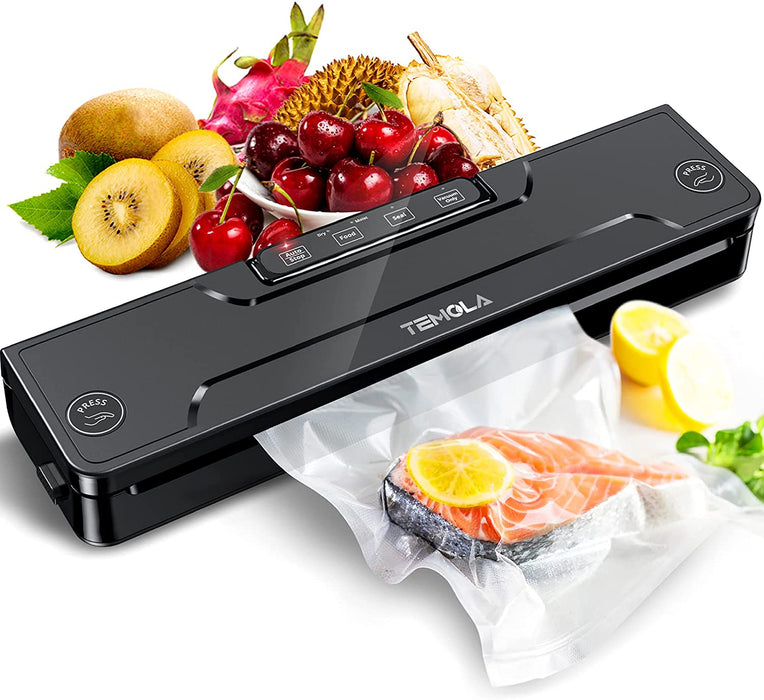 Vakuumiergerät, Vakuumierer für Lebensmittel, 5 in 1 Vakumierergerät hält Lebensmittel 8X frisch, Folienschweißgerät 30cm & stabile Schweißnaht