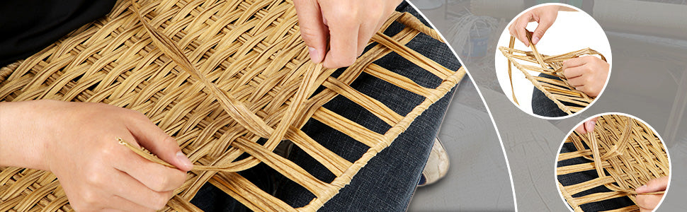 Wäschekorb handgeflochten, 90 L, Wäschesammler aus synthetischem Rattan, mit Deckel und Griffen, faltbar, Wäschesack herausnehmbar, naturfarben