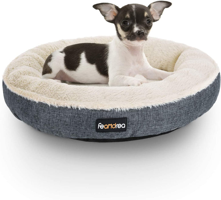 Hundebett, Hundekorb, Katzenbett, Donut, Ø 55 cm, dunkelgrau