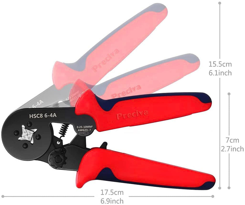 Crimpzangen Aderendhülsen Set, Preciva Aderendhülsenzange mit 1200 stück Aderendhülsen Tool Kit 0,25-10,00 qmm