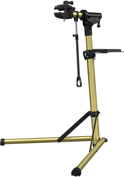 Fahrradmontageständer, Aluminium Montageständer für Fahrräder, Reparaturständer mit magnetischer Werkzeugschale, Reparaturset, höhenverstellbar