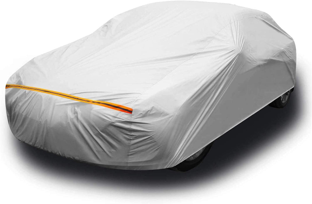 Autoabdeckung Vollgarage, Auto Abdeckplane Wasserdicht, Winddicht, Staubdicht, Kratzfest, UV-Schutz, für 485-510cm Sänfte Limousine, Winter & Sommer