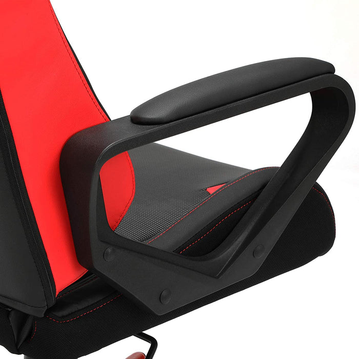 Gaming Stuhl, Schreibtischstuhl, Computerstuhl, Bürostuhl, abnehmbare Kopfstütze, Lendenkissen, höhenverstellbar, Wippfunktion, bis 150 kg belastbar