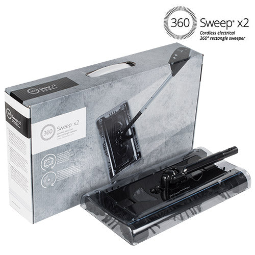 Rechteckiger Elektrobesen Omnidomo 360 Sweep 7,2 V Schwarz