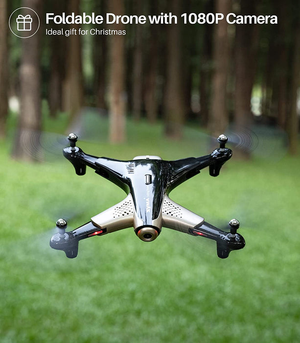 X300 Drohne mit Kamera 1080P HD Live Übertragung WiFi FPV Optische Positionierung 3D Flips RC Quadcopter 2 Akkus 40 Minuten Flugzeit Fernbedienung