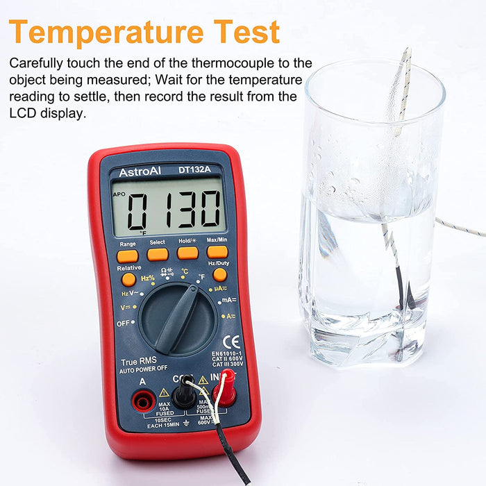 Digital Multimeter, Voltmeter Ohmmeter Amperemeter Mit TRMS 4000 Counts, Manuell und Auto-Range, Misst Spannung, Strom, Widerstand, Durchgang