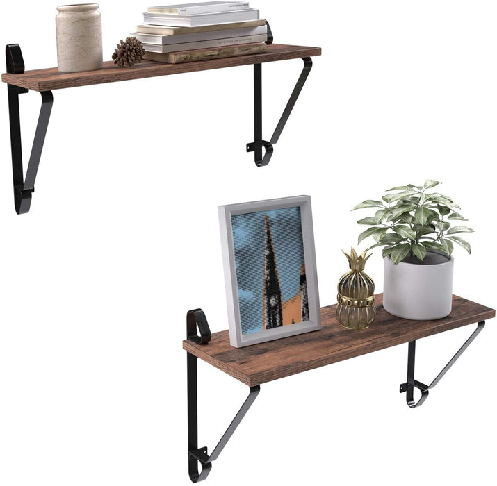 Wandregale, 2er Set, große Schweberegale, stabile Hängeregale, Wandboards für Wohnzimmer, Schlafzimmer Flur 60 x 20 x 33 cm (L x B x H)