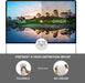 Leinwand Beamer mit Stand 100 Zoll Beamer leinwand Projektor leinwand Outdoor Indoor Filmleinwand 16: 9 Full-Set-Tasche für Heimkino, Camping und Freizeitveranstaltungen