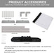 Leinwand Beamer mit Stand 100 Zoll Beamer leinwand Projektor leinwand Outdoor Indoor Filmleinwand 16: 9 Full-Set-Tasche für Heimkino, Camping und Freizeitveranstaltungen