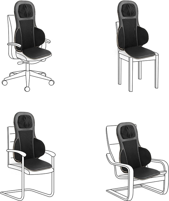 Medisana Shiatsu Massageauflage für Rücken und Nacken, Massagesitzauflage mit Akupressur, Nackenmassage, Wärmefunktion, 3 Intensitäten