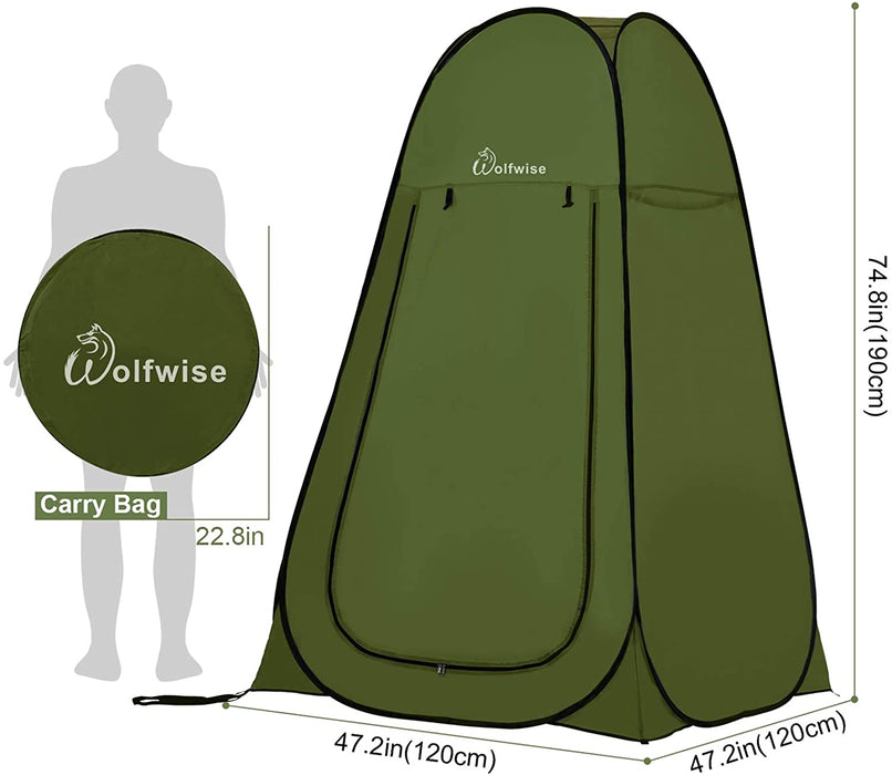 Pop up Toilettenzelt Umkleidezelt, Camping Duschzelt Outdoor Mobile Toilette Umkleidekabine Lagerzelt