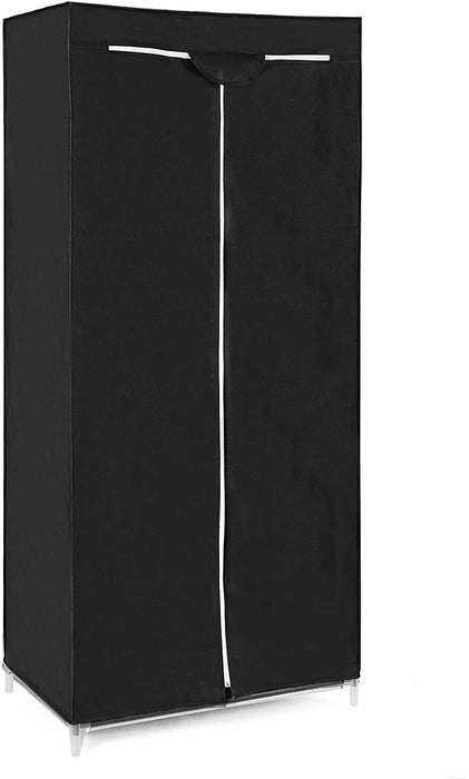Stoffschrank, Kleiderschrank, Faltschrank mit Kleiderstange, Kleiderständer, Aufbewahrung für Taschen, Spielzeug, Schuhe, Schlafzimmer, Ankleidezimmer