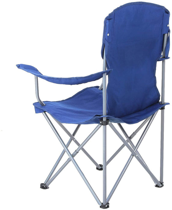 Campingstuhl, 2er-Set, klappbar, komfortabel, Klappstuhl mit robustem Gestell, bis 150 kg belastbar, mit Flaschenhalter, Outdoor Stuhl