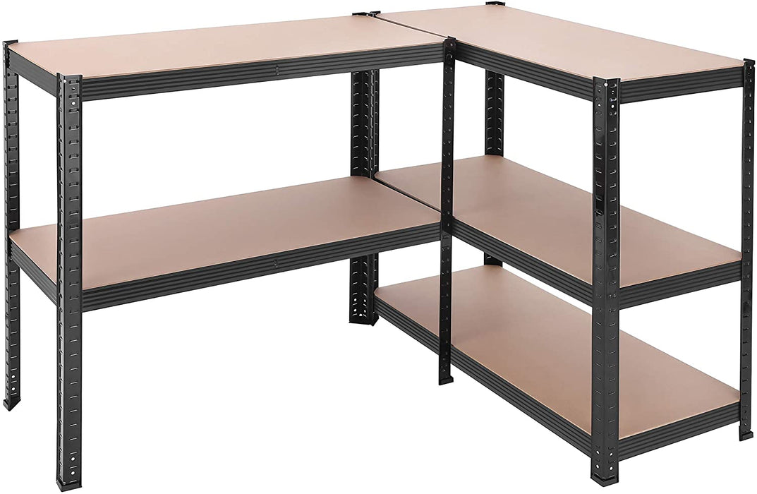 Lagerregal, Schwerlastregal, Kellerregal, 180 x 90 x 40 cm, bis 875 kg belastbar, 5 verstellbare Ablagen, Regal aus Metall, Steckregal, Werkstattregal