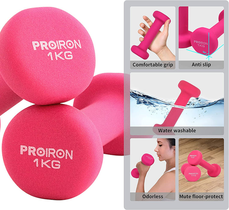 Hanteln Neopren Kurzhanteln Frauen Hantelset Kleine Hantel Kurzhantelset (2er-Set) für Damen Gymnastik Yoga Pilates und Kinder