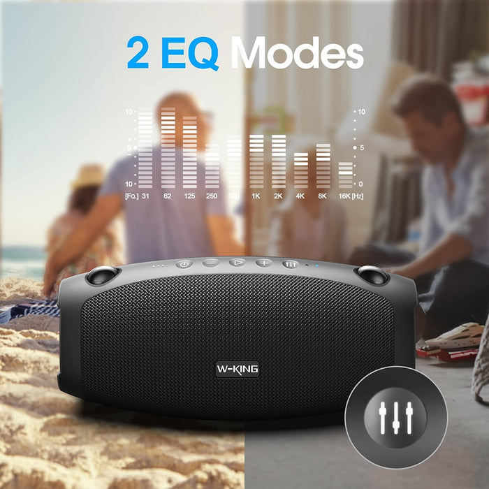 70W Bluetooth-Lautsprecher mit Super-Bass, Bluetooth 5.0, 13200-mAh-Akku, IPX6 wasserdicht, TF-Karte, lautes kristallklares Audio, Mikrofon