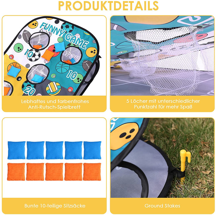 1 Stück Outdoor Spiele für Kinder Wurfspiele für Draußen Wurfspiel Kinder Ball Spiele für Draußen Gartenspiele Garten Spielzeug Dartscheibe
