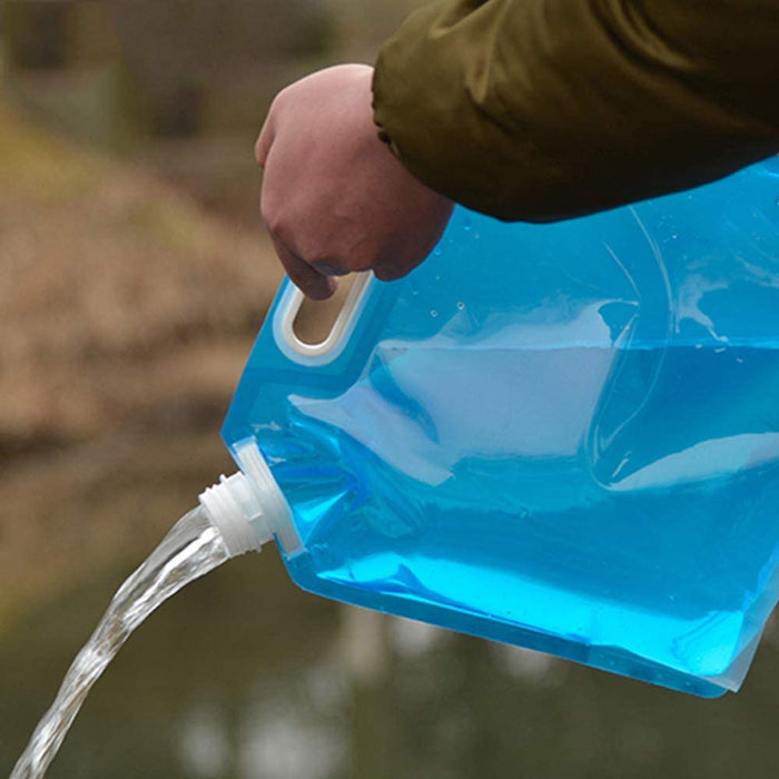 4x5L 4PCS Wasserkanister Faltbar Umweltschutz Wiederverwendbarer Wassersack Faltbare Wasserbeutel Outdoor für Camping Grill Haushalt