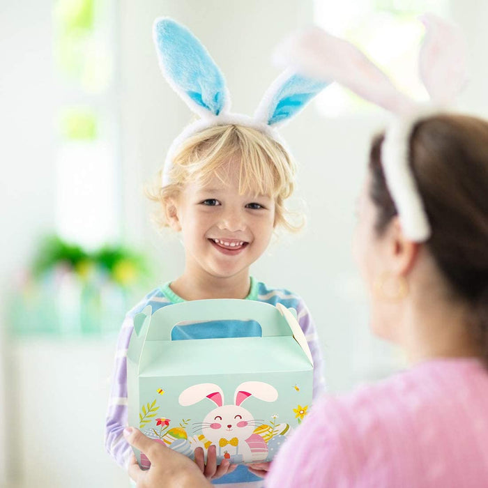 Geschenkboxen zu Ostern,12pcs DIY Osternest, Osterboxen zum Befüllen, Ostergeschenke für Kinder, Basteln für Kinder zu Ostern