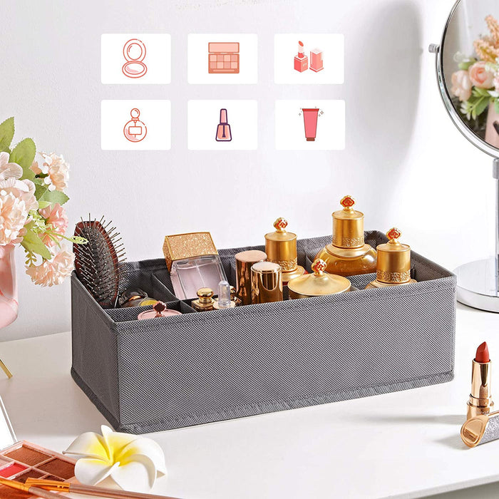 Aufbewahrungsboxen für Unterwäsche 8er Set, Schubladen-Organizer, Ordnungssystem für Kleiderschrank, für BHS, Unterwäsche, Socken, Krawatten
