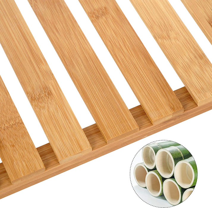 Badezimmerregal, Badregal, Küchenregal, Schuhregal, Bambus Standregal, 60 x 26 x 66 cm ideal für Bad, Wohnzimmer, Flur, Küche, Balkon
