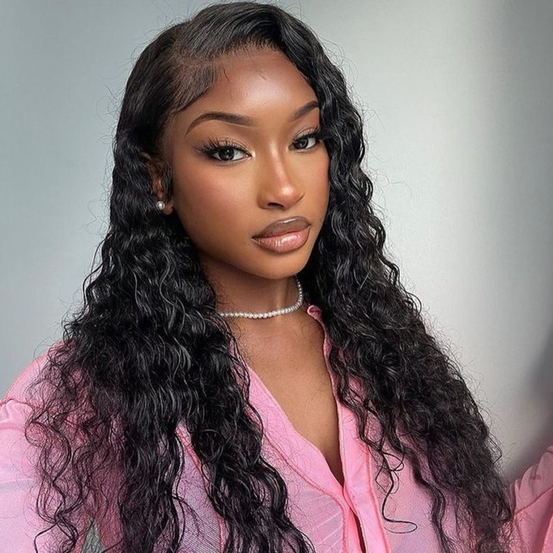 perruque lace front deep wave