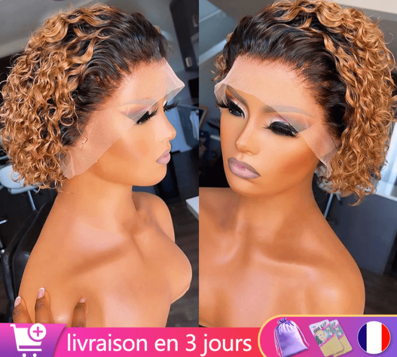 Nouvelle perruque Pixie Afro pour toutes les femmes Africaines