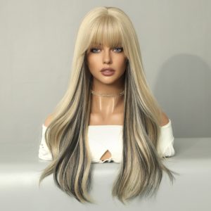 perruque blonde platine