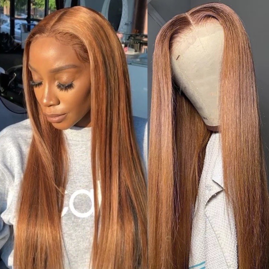Perruque synthétique lisse Perruque synthétique lisse