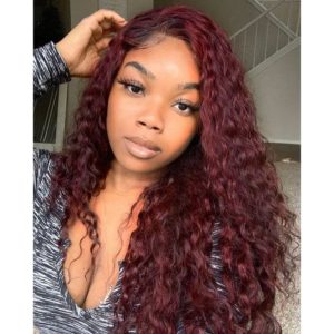 perruque afro bordeaux