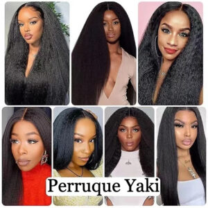 perruque femme noire yaki